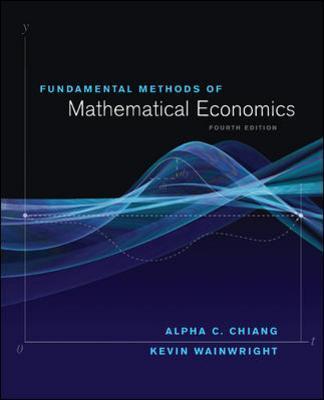 9780070109100 Fundamental Methods Of Mathematical Economics