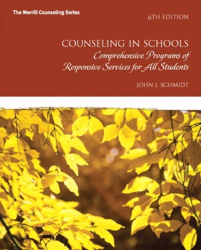 9780132851718 Counseling In Schools: Comprehensive Programs Of...