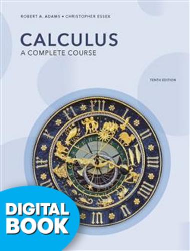 Calculus: A Complete Course Etext (180 Day Access)