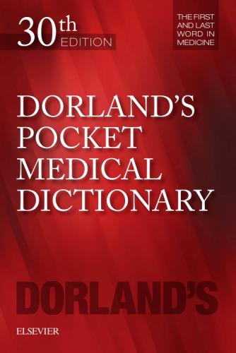 9780323554930 Dorland's Pocket Medical Dictionary