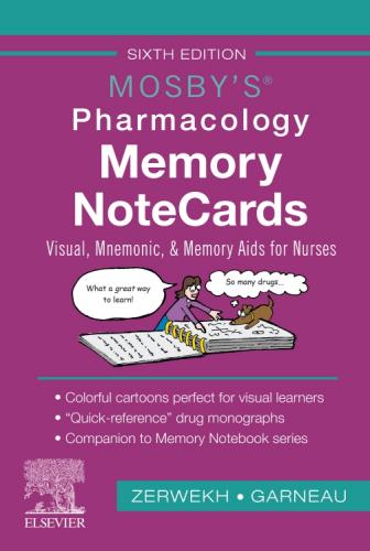 9780323661911 Mosby's Pharmacology Memory Notecards