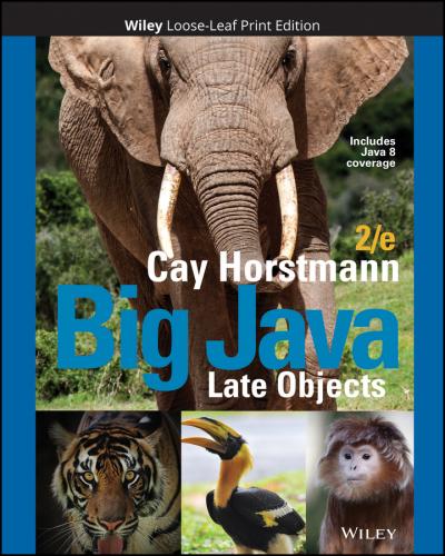 9781119398721 Big Java: Late Objects Loose-Leaf Edition