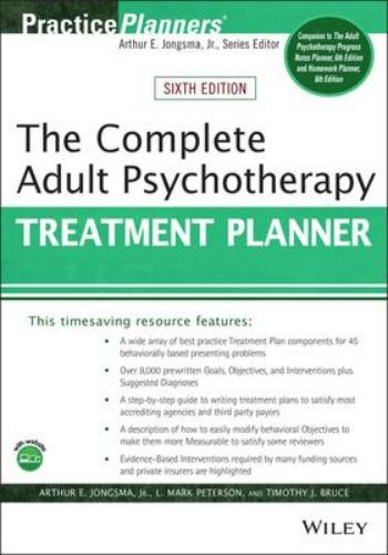 9781119629931 Complete Adult Psychotherapy Treatment Planner