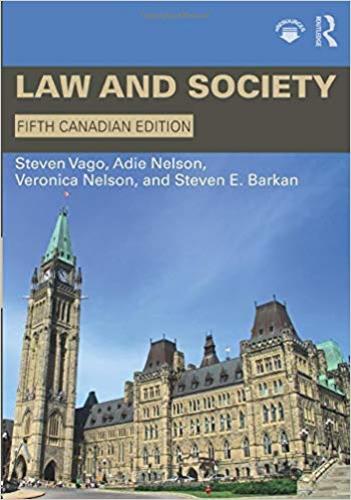9781138215818 Law & Society: Canadian Edition