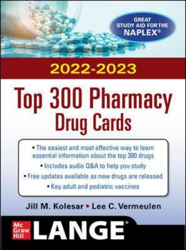 9781260467345 Mcgraw's Hill's 2022/2023 Top 300 Pharmacy Drug Cards