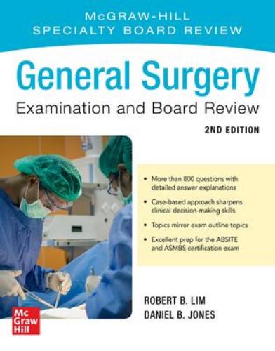 9781260468083 General Surgery Examination & Board Review