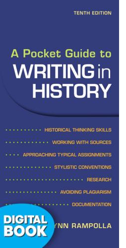 9781319282257 Pocket Guide To Writing In History Etext - Perpetual