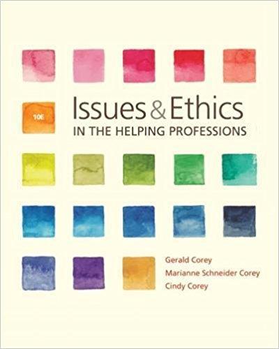 9781337406291 Issues & Ethics In The Helping Professions