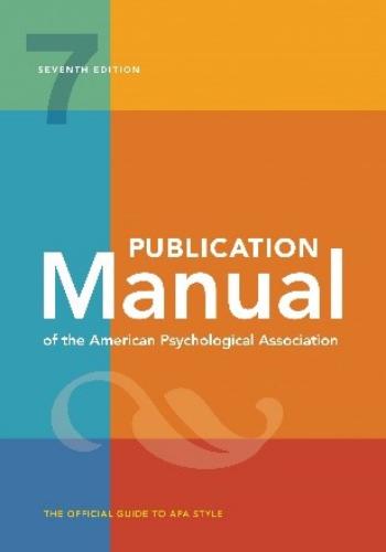 Publication Manual Of The Apa (Paperback Version)