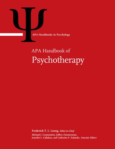 9781433836749 Apa Handbook Of Psychotherapy Vol 1 & 2