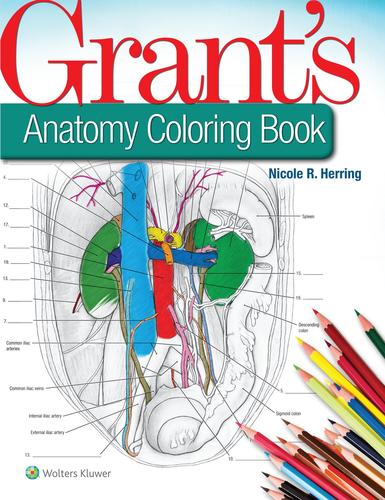 9781496351258 Grant's Anatomy Coloring Book