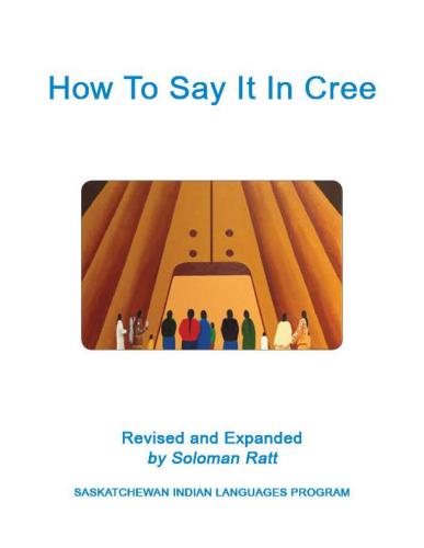 9781551651903 How To Say It In Cree
