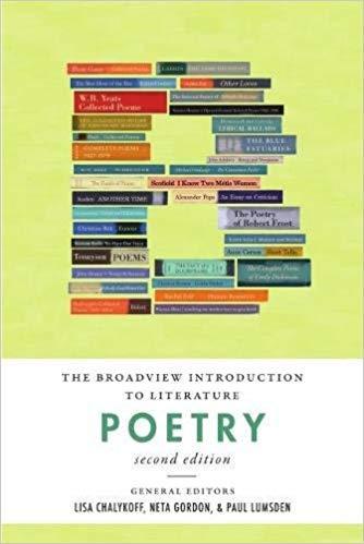 9781554814053 Broadview Introduction To Literature: Poetry