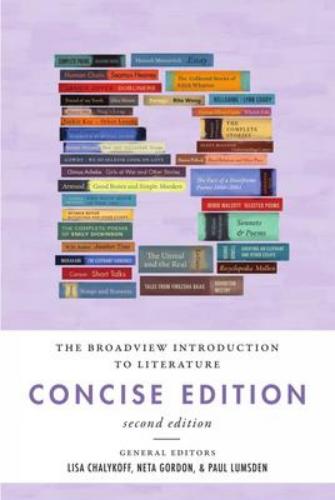 9781554814756 Broadview Introduction To Literature Concise Edition