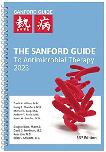 9781944272241 Sanford Guide To Antimicrobial Therapy 2023 (Spiral Bound)