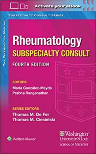 9781975113391 Washington Manual Rheumatology Subspecialty Consult