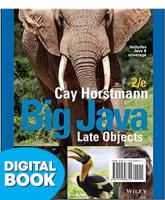 Big Java Late Objects Etext (150 Day Access)