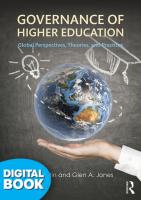 Governance Of Higher Education: Global...Etext (Perpetual)