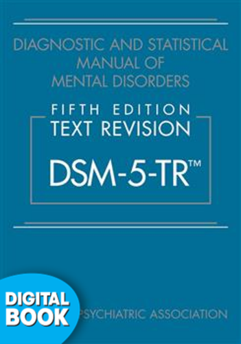 9780890425770 Diagnostic & Statistical Manual Of Mental Disorders, Fifth Edition, Text Revision eText (Dsm-5-Tr)