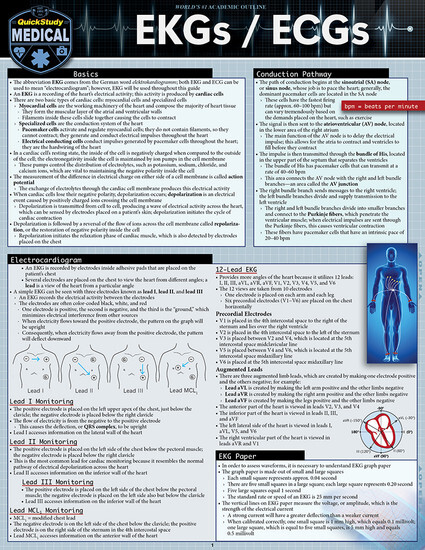 Ekgs/ECGs Quickstudy (Final Sale)