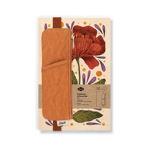 81013519174 Notebook And Pouch Set, Burgundy Bloom