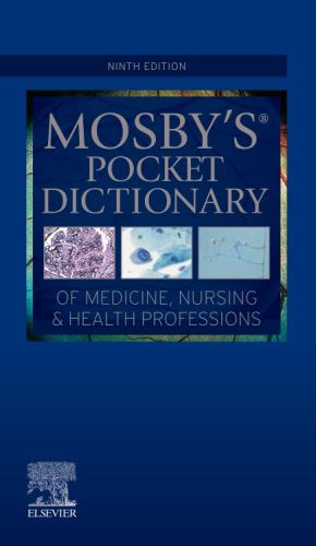 9780323832915 Mosby's Pocket Dictionary Of Medicine, Nursing & Health...