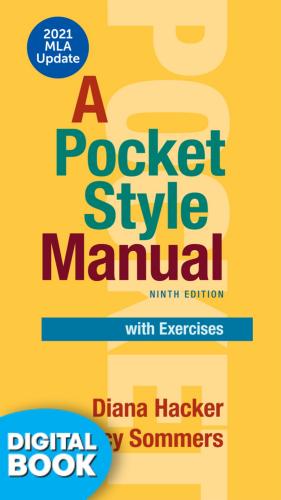 9781319455576 Pocket Style Manual + Exercises & 2021 Mla Update eText (Perpetual)