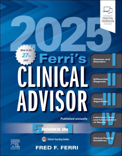 9780443117244 Ferri's Clinical Advisor 2025: 5 Books In 1