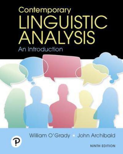 9780134652306 Contemporary Linguistic Analysis: An Introduction
