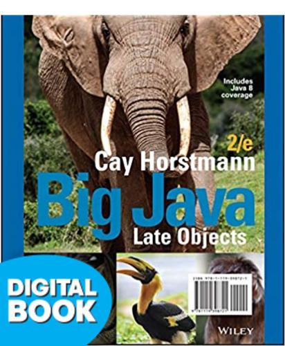 9781119321071 Big Java: Late Objects Etext (Perpetual)