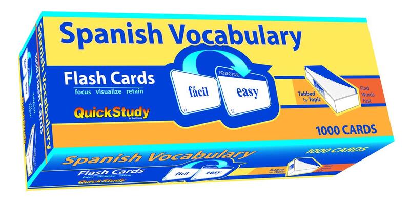 Spanish Vocabulary Flash Cards (1000 Cards)