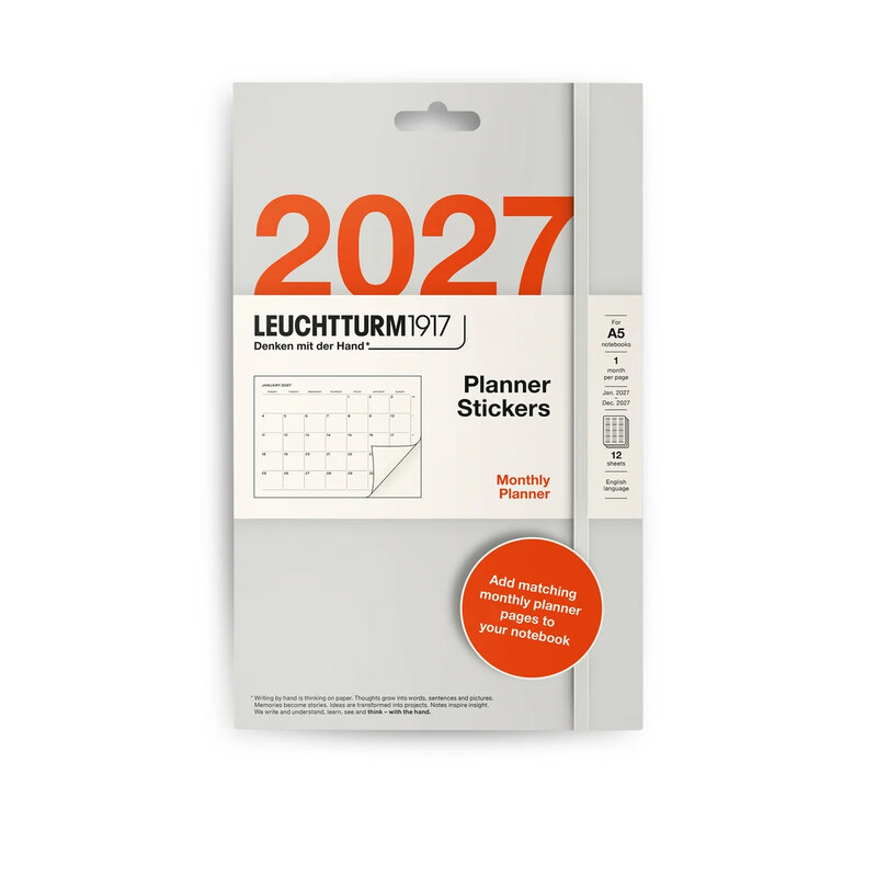 Leuchtturm, Monthly Planner Sticker 2027
