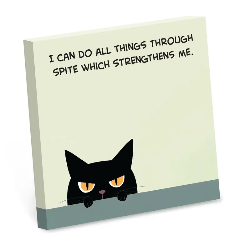 Sticky Note, All Things Through Spite