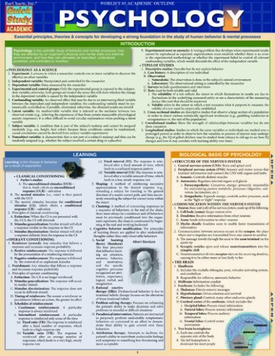9781423219620 Psychology Quickstudy (Final Sale)
