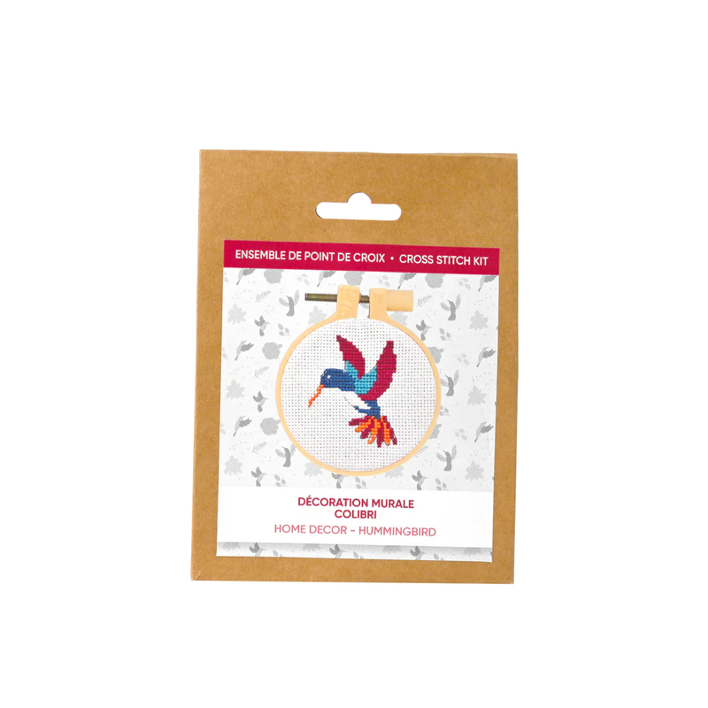 Cross Stitch Kit, Hummingbird