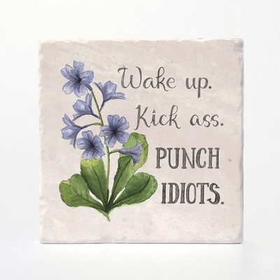 Wake Up Kick Ass Punch Idiots