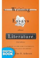 Writing Essays About Literature eText (Perpetual)