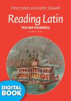 Reading Latin: Text & Vocabulary eText (Perpetual)