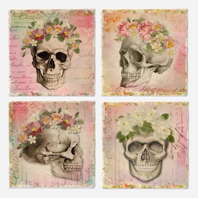 Floral Skulls