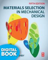 Materials Selection In Mechanical Design eText (Perpetual Access)